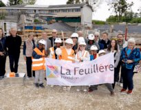 Pose de la première pierre!